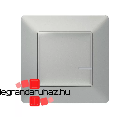 Legrand Valena Life Netatmo intelligens fényerőszabályzó kapcsoló + kompenzátor alumínium, Legrand 752384