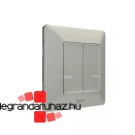 Legrand Valena Life Netatmo vezeték nélküli kapcsoló - kettős egypólusú alumínium, Legrand 752387