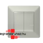 Legrand Valena Life Netatmo vezeték nélküli kapcsoló - kettős egypólusú alumínium, Legrand 752387
