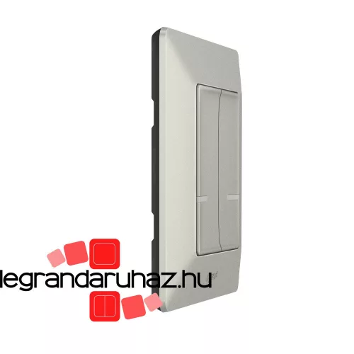 Legrand Valena Life Netatmo vezeték nélküli kapcsoló - kettős egypólusú alumínium, Legrand 752387