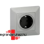 Legrand Valena Life Netatmo intelligens csatlakozóaljzat 16A alumínium, Legrand 752394