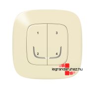   Legrand Valena Allure Netatmo intelligens szcenárió kapcsoló - 4 funkciós,  egyedileg programozható elefántcsont, Legrand 752668