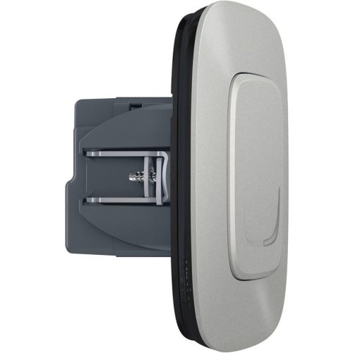 Legrand Valena Allure with Netatmo okos kapcsoló/dimmer (végrehajtó), nulla vezető nélkül (retrofit), keret nélkül, alumínium, Legrand 752784A