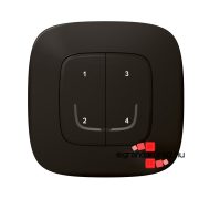   Legrand Valena Allure Netatmo intelligens szcenárió kapcsoló - 4 funkciós,  egyedileg programozható fekete, Legrand 752868