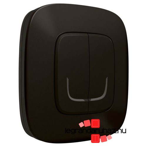 Legrand Valena Allure Netatmo vezeték nélküli kapcsoló - kettős egypólusú fekete, Legrand 752887
