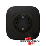Legrand Valena Allure Netatmo intelligens csatlakozóaljzat 16A fekete, Legrand 752894