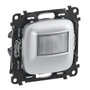   Legrand Valena Allure mozgásérzékelős (PIR) kapcsoló, 2-150 W (LED max. 100 W), 2 vezetékes, alumínium, Legrand 752970A