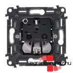 Legrand Valena InMatic 2P+F csatlakozóaljzat mechanizmus biztonsági zsaluval, rugós vezetékbekötéssel, Legrand 753020