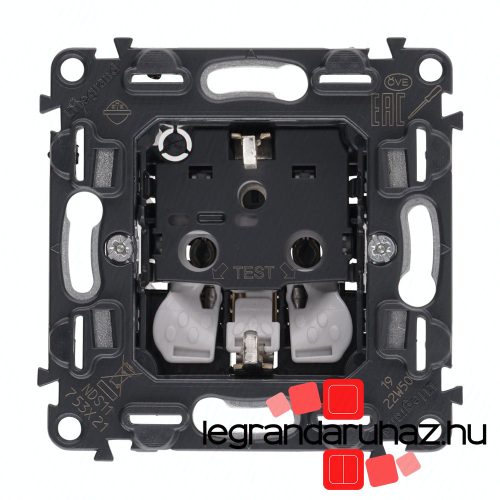 Legrand Valena InMatic 2P+F csatlakozóaljzat mechanizmus, rugós vezetékbekötéssel, Legrand 753021