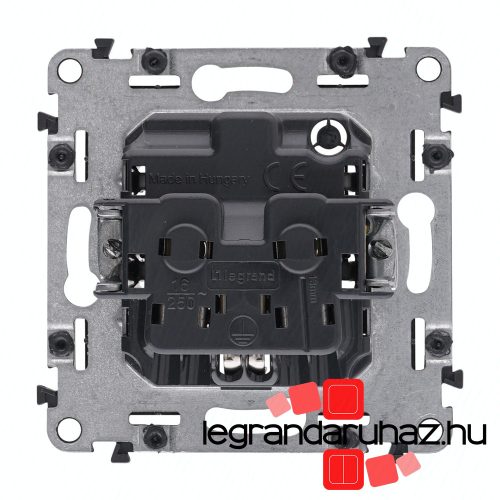 Legrand Valena InMatic 2P+F csatlakozóaljzat mechanizmus, rugós vezetékbekötéssel, Legrand 753021