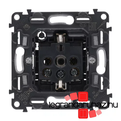 Legrand Valena InMatic 2P+F csatlakozóaljzat mechanizmus, csavaros vezetékbekötéssel, Legrand 753025