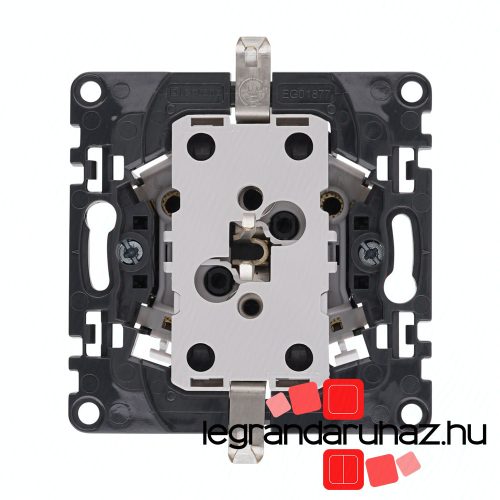 Legrand Valena InMatic 2x2P+F csatlakozóaljzat biztonsági zsaluval,rugós vezetékbekötéssel, Legrand 753026