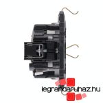 Legrand Valena InMatic 2x2P+F csatlakozóaljzat biztonsági zsaluval,rugós vezetékbekötéssel, Legrand 753026