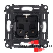   Legrand Valena InMatic 2P+F csatlakozóaljzat mechanizmus felújításokhoz, biztonsági zsaluval, csavaros vezetékbekötéssel, max. 6mm2, Legrand 753028