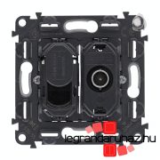   Legrand Valena InMatic TV csatlakozóaljzat + RJ45 Cat. 6 UTP aljzat mechanizmus, Legrand 753055