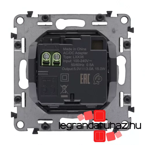Legrand Valena Life töltőaljzat kettős USB C-típusú csatlakozóval, fehér, Legrand 753107