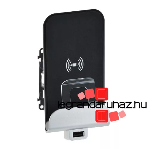 Legrand Valena Life Vezeték nélküli töltőállomás USB A-típusú, fehér, Legrand 753114