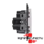 Legrand Valena Life 2P+F csatlakozóaljzat biztonsági zsalu nélkül, csavaros vezetékbekötéssel fehér, Legrand 753125