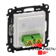   Legrand Valena Life SC/APC egymódusú optikai csatlakozóaljzat fehér, Legrand 753130