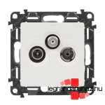 Legrand Valena Life TV-Rádió-SAT aljzat, csillagpontos, 1,5 dB fehér, Legrand 753152