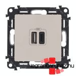 Legrand Valena Life töltőaljzat kettős USB C-típusú + USB A-típusú csatlakozóval, elefántcsont, Legrand 753206