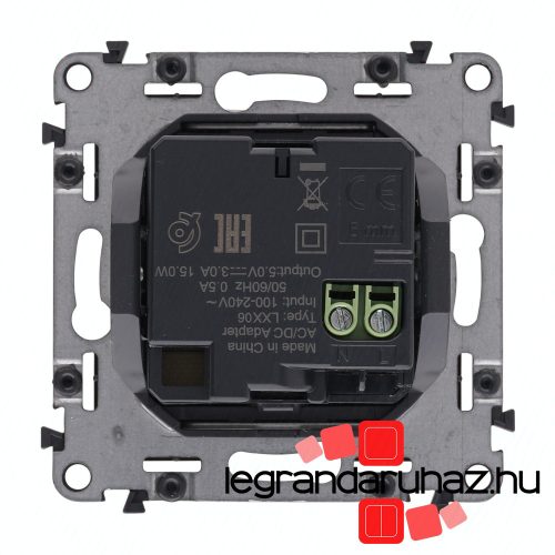 Legrand Valena Life töltőaljzat kettős USB C-típusú + USB A-típusú csatlakozóval, elefántcsont, Legrand 753206