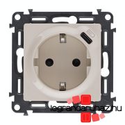   Legrand Valena Life 2P+F csatlakozóaljzat+ USB C-típusú töltőaljzat, elefántcsont, Legrand 753235