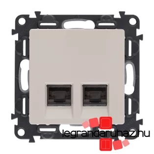   Legrand Valena Life 2xRJ45 Cat. 6 STP csatlakozóaljzat elefántcsont, Legrand 753247