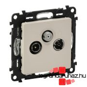   Legrand Valena Life TV-Rádió-SAT aljzat, végzáró, 10 dB elefántcsont, Legrand 753264