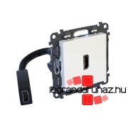   Legrand Valena Life elővezetékelt HDMI 1.4 típusú csatlakozóaljzat, elefántcsont, Legrand 753275