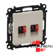   Legrand Valena Life hangszóró-csatlakozóaljzat (4 kivezetéssel) elefántcsont, Legrand 753278