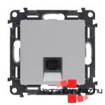 Legrand Valena Life 1xRJ45 Cat. 5e UTP csatlakozóaljzat alumínium, Legrand 753340