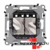   Legrand Valena Life 2xRJ45 Cat. 6 STP csatlakozóaljzat alumínium, Legrand 753347