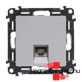   Legrand Valena Life 1xRJ45 Cat. 6A STP csatlakozóaljzat alumínium, Legrand 753348