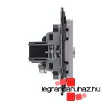 Legrand Valena Life TV aljzat, végzáró, 10 dB alumínium, Legrand 753360