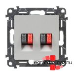 Legrand Valena Life hangszóró-csatlakozóaljzat (4 kivezetéssel) alumínium, Legrand 753378