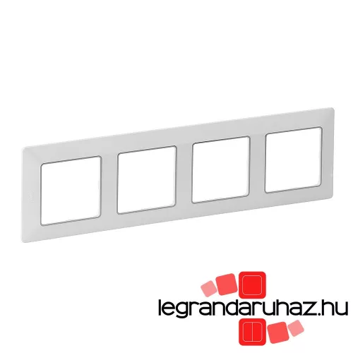 Legrand Valena Life négyes keret fehér–króm, Legrand 754034