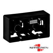   Legrand Valena Life kiemelődoboz, kettős, fekete, Legrand 754067