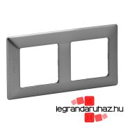 Legrand Valena Life kettős keret Inox dekor, Legrand 754152