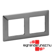 Legrand Valena Life kettős keret Inox dekor, Legrand 754152