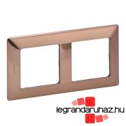 Legrand Valena Life kettős keret réz dekor, Legrand 754162