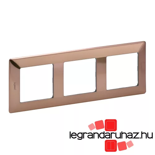 Legrand Valena Life hármas keret réz dekor, Legrand 754163