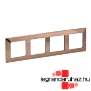 Legrand Valena Life négyes keret réz dekor, Legrand 754164