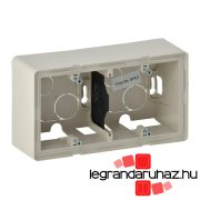   Legrand Valena Life kiemelődoboz, kettős elefántcsont, Legrand 754202
