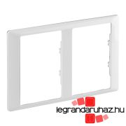   Legrand Valena Life kettős keret 2x2P+F csatlakozóaljzathoz fehér, Legrand 754222