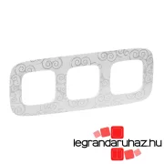 Valena Allure Hármas keret, Króm dekor, Legrand 754343