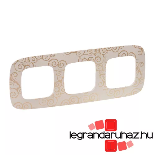 Valena Allure Hármas keret, Arany dekor, Legrand 754353