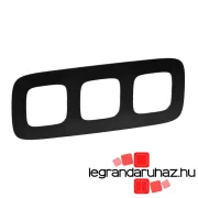 Valena Allure Hármas keret, Matt fekete, Legrand 754403
