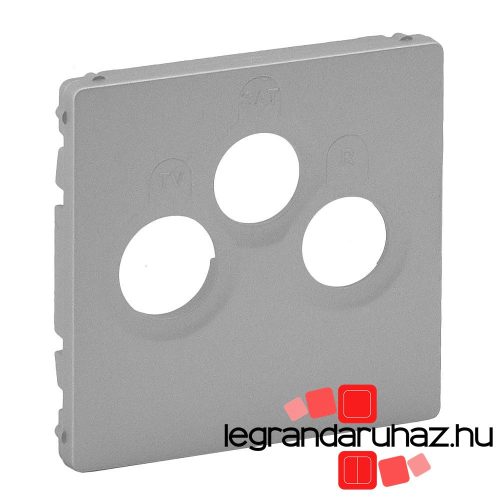 Legrand Valena Life TV-Rádió-SAT csatlakozóaljzat burkolat alumínium, Legrand 754792