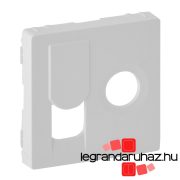   Legrand Valena Life TV csatlakozóaljzat + RJ45 Cat. 6 UTP aljzat burkolat, fehér, Legrand 754830